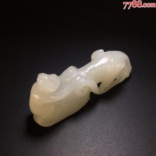 和田白玉雕马上封侯把玩件-se53262198-和田玉-零售-7788收藏